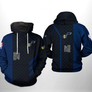 Utah Jazz NBA 3D Printed Hoodie/Zipper Hoodie