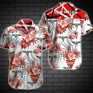 Van Halen Hawaiian Shirt Summer Button Up