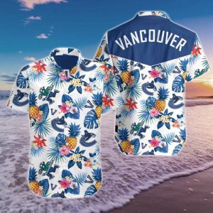 Vancouver Canucks Hawaiian Shirt Summer Button Up