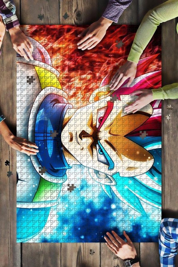 Vegeta God Blue Dragon Ball Jigsaw Puzzle Set