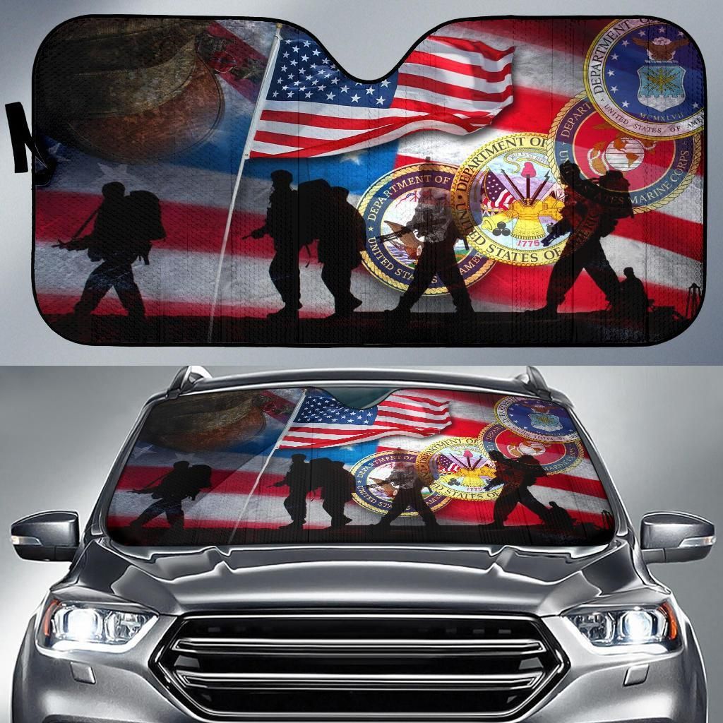 Veterans Car Auto Sun Shade Veterans Car Auto Sun Shade