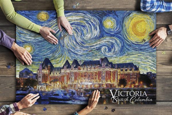 Victoria, Bc Starry Night Jigsaw Puzzle Set