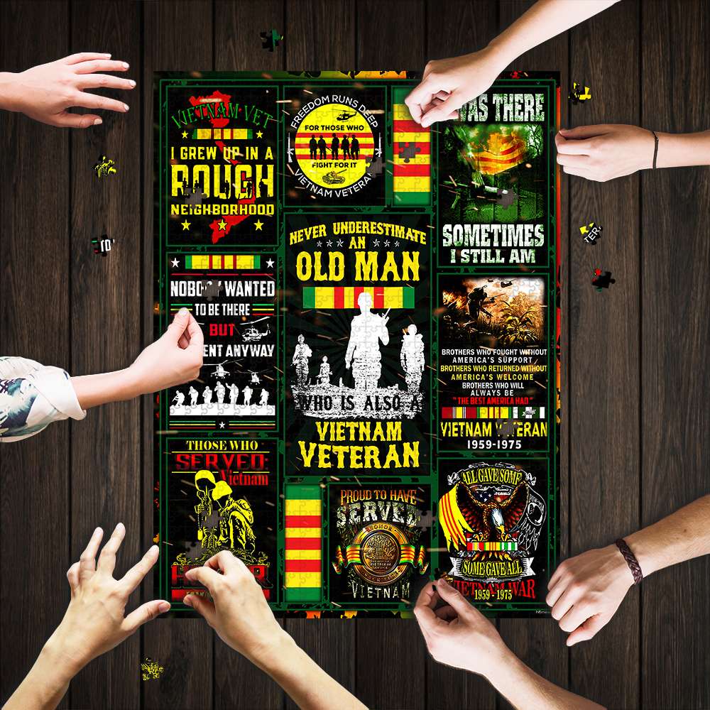 Vietnam Veteran Jigsaw Puzzle Set Vietnam Veteran Jigsaw Puzzle Set