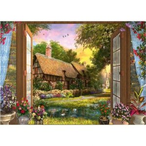 View Of The Cottage Jigsaw Puzzle Set