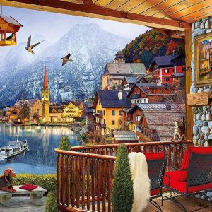 Views Of Hallstadt Jigsaw Puzzle Set