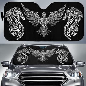 Viking Huginn Car Auto Sun Shade