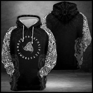 Viking Symbol Odin Horn 3D Printed Hoodie/Zipper Hoodie