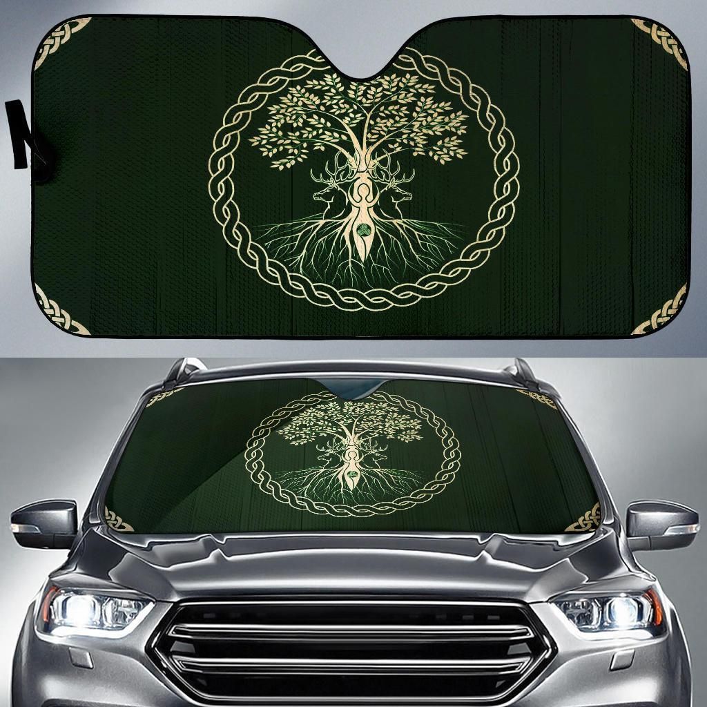 Viking Tree Car Auto Sun Shade Viking Tree Car Auto Sun Shade