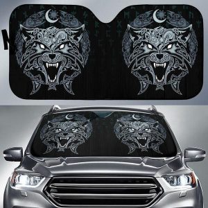 Viking Wolf Car Auto Sun Shade