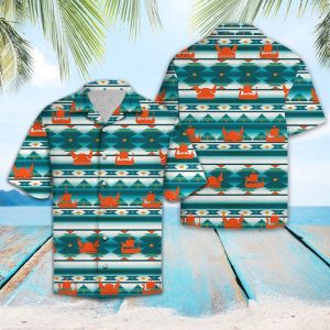 Vikings Pattern Hawaiian Shirt Summer Button Up