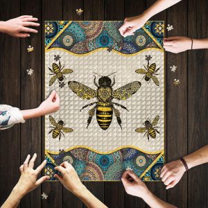 Vintage Bee Jigsaw Puzzle Set