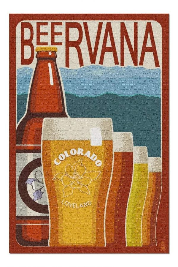 Vintage Beervana Jigsaw Puzzle Set