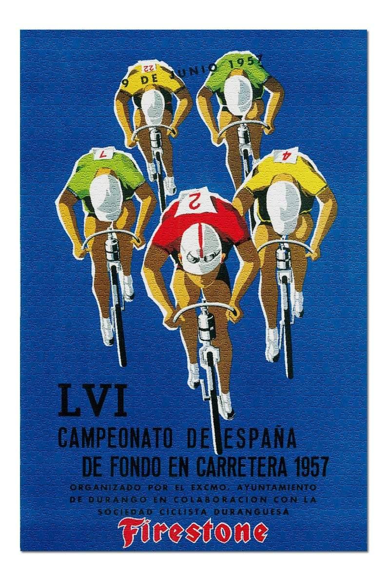 Vintage Bicycle Race Advertisement Jigsaw Puzzle Set Vintage Bicycle Race Advertisement Jigsaw Puzzle Set