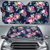 Vintage Blossom Floral Car Auto Sun Shade