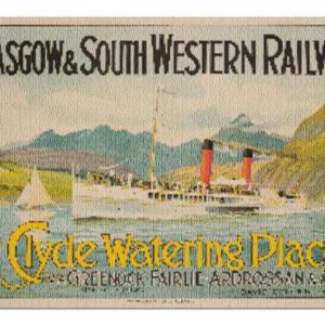 Vintage Clyde Watering Places Poster Jigsaw Puzzle Set