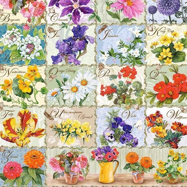 Vintage Floral Jigsaw Puzzle Set Vintage Floral Jigsaw Puzzle Set