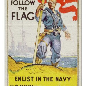 Vintage Follow The Flag Advertisement Jigsaw Puzzle Set