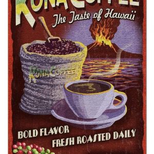 Vintage Kona Coffee Jigsaw Puzzle Set