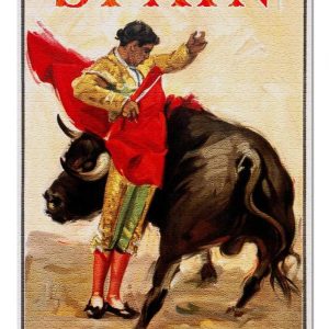 Vintage Matador And Bull Jigsaw Puzzle Set