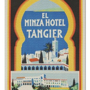 Vintage Minza Hotel Tangier Jigsaw Puzzle Set
