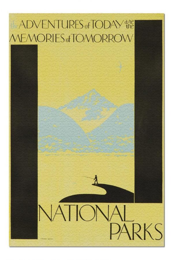Vintage National Parks Poster Jigsaw Puzzle Set