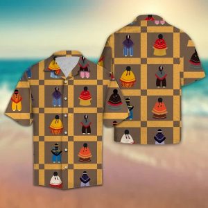 Vintage Native American Girls Hawaiian Shirt Summer Button Up