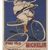 Vintage Pneu Velo Michelin Poster Jigsaw Puzzle Set