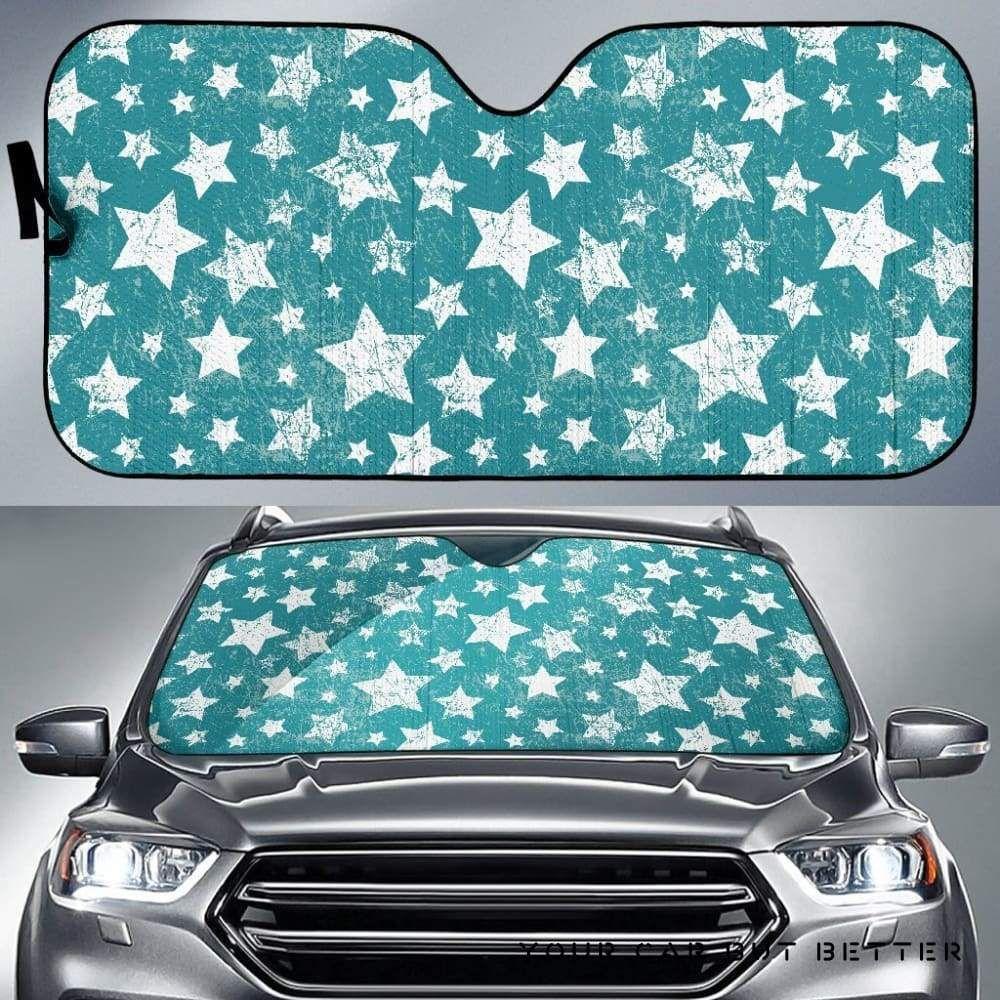 Vintage Star Pattern Car Auto Sun Shade Vintage Star Pattern Car Auto Sun Shade