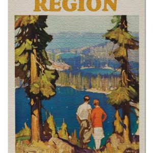 Vintage Tahoe Lake Region Poster Jigsaw Puzzle Set