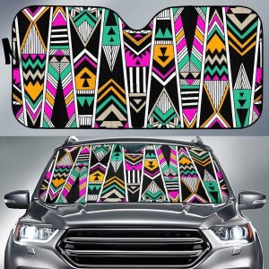 Vintage Tribal Aztec Car Auto Sun Shade