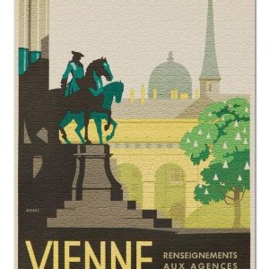 Vintage Vienne Poster Jigsaw Puzzle Set