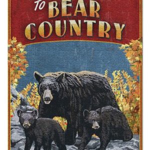 Vintage Welcome To Black Bear Country Jigsaw Puzzle Set