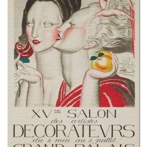 Vintage Xvme Salon Des Artistes Decorateurs Poster Jigsaw Puzzle Set