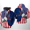 Virginia Cavaliers NCAA US Flag 3D Printed Hoodie/Zipper Hoodie