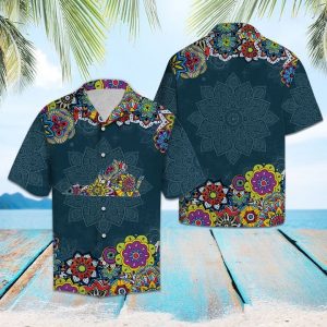 Virginia Mandala Hawaiian Shirt Summer Button Up