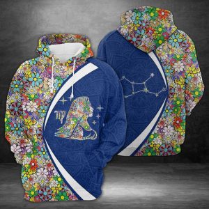 Virgo Horoscope Flower 3D Printed Hoodie/Zipper Hoodie