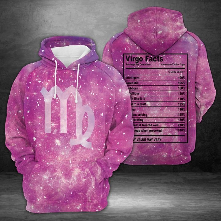 Virgo Horoscope Galaxy 3D Printed Hoodie/Zipper Hoodie Virgo Horoscope Galaxy 3D Printed Hoodie/Zipper Hoodie