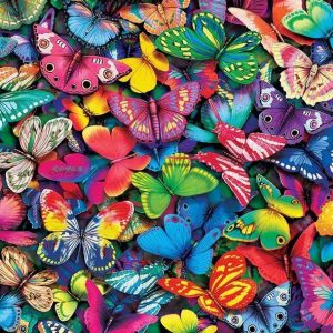 Vivid Butterflies Jigsaw Puzzle Set