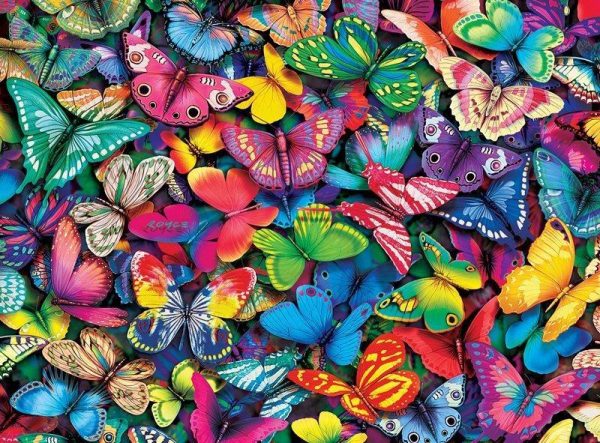 Vivid Butterflies Jigsaw Puzzle Set