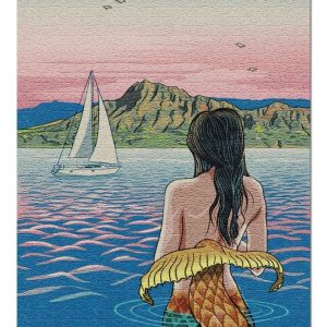 Waikiki Mermaid Japanese Jigsaw Puzzle Set