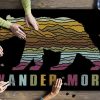 Wander More Black Bear Abstract Mountain Scene Jigsaw Puzzle Set