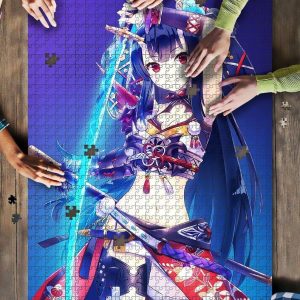 Warrior Girl Katana Girl Jigsaw Puzzle Set