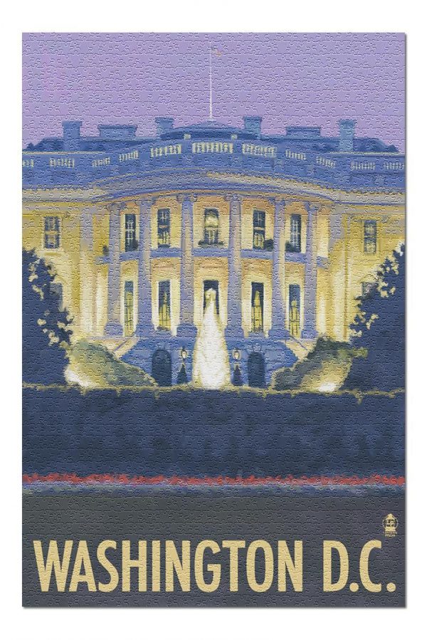 Washington Dc White House Jigsaw Puzzle Set