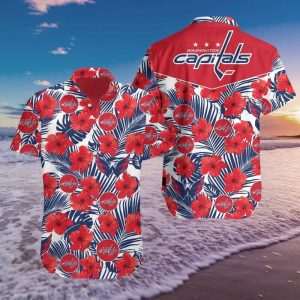 Washington Hockey Hawaiian Shirt Summer Button Up