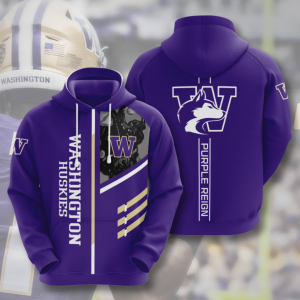 Washington Huskies American Football 3D Printed Hoodie/Zipper Hoodie