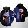 Washington Huskies NCAA US Flag Skull 3D Printed Hoodie/Zipper Hoodie