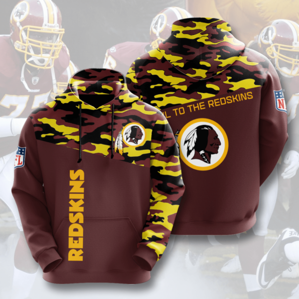 Washington Redskins American Football 3D Printed Hoodie/Zipper Hoodie