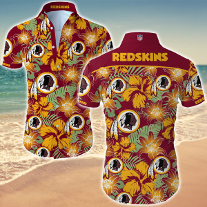 Washington Redskins Hawaiian Shirt Summer Button Up