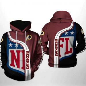 Washington Redskins NFL Team 3D Printed Hoodie/Zipper Hoodie