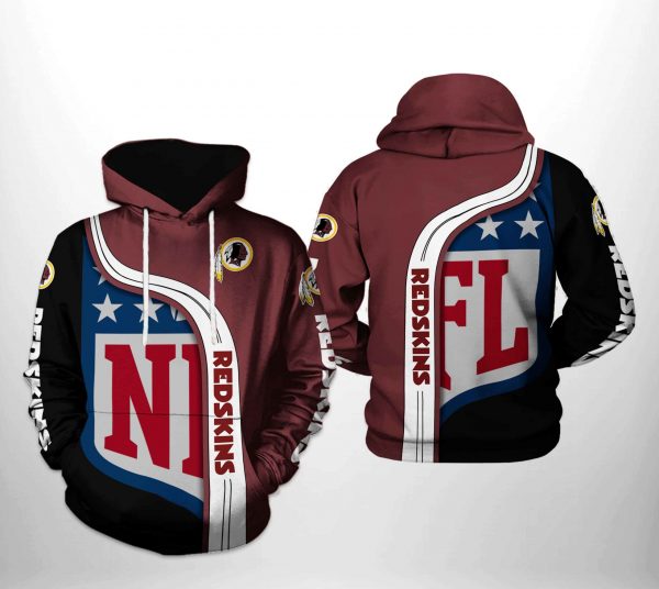 Washington Redskins NFL Team 3D Printed Hoodie/Zipper Hoodie